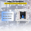 Air Double Diaphragm Pump 7 GPM With 1/2Inch Inlet And Outlet