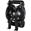 VEVOR Air-Operated Double Diaphragm Pump 1 inch Inlet Outlet Aluminum 35 GPM Max 120PSI for Chemical Industrial Use(QBY4-25L-1inch-35)