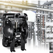 VEVOR Air-Operated Double Diaphragm Pump, QBY4-25L F46 35 GPM 1 Inch Inlet And Outlet, Max 120 PSI, NPT1/2 inch Air Inlet, Corrosion-Proof Aluminum Dual Diaphragm Air Pump for Chemical Industrial Use
