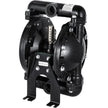 VEVOR Air-Operated Double Diaphragm Pump, QBY4-25L F46 35 GPM 1 Inch Inlet And Outlet, Max 120 PSI, NPT1/2 inch Air Inlet, Corrosion-Proof Aluminum Dual Diaphragm Air Pump for Chemical Industrial Use