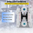 VEVOR Air-Operated Double Diaphragm Pump Chemical Industrial 1 Inch Inlet And Outlet
