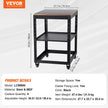 VEVOR Planer Stand, 100 lbs/ 45 kg heavy loads, Three-Gear Height Adjustable thickness planer table,with 4 Stable Casters & Storage Space, for most planers, saws, bench-top machines, power tools