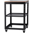 VEVOR Planer Stand, 100 lbs/ 45 kg heavy loads, Three-Gear Height Adjustable thickness planer table,with 4 Stable Casters & Storage Space, for most planers, saws, bench-top machines, power tools