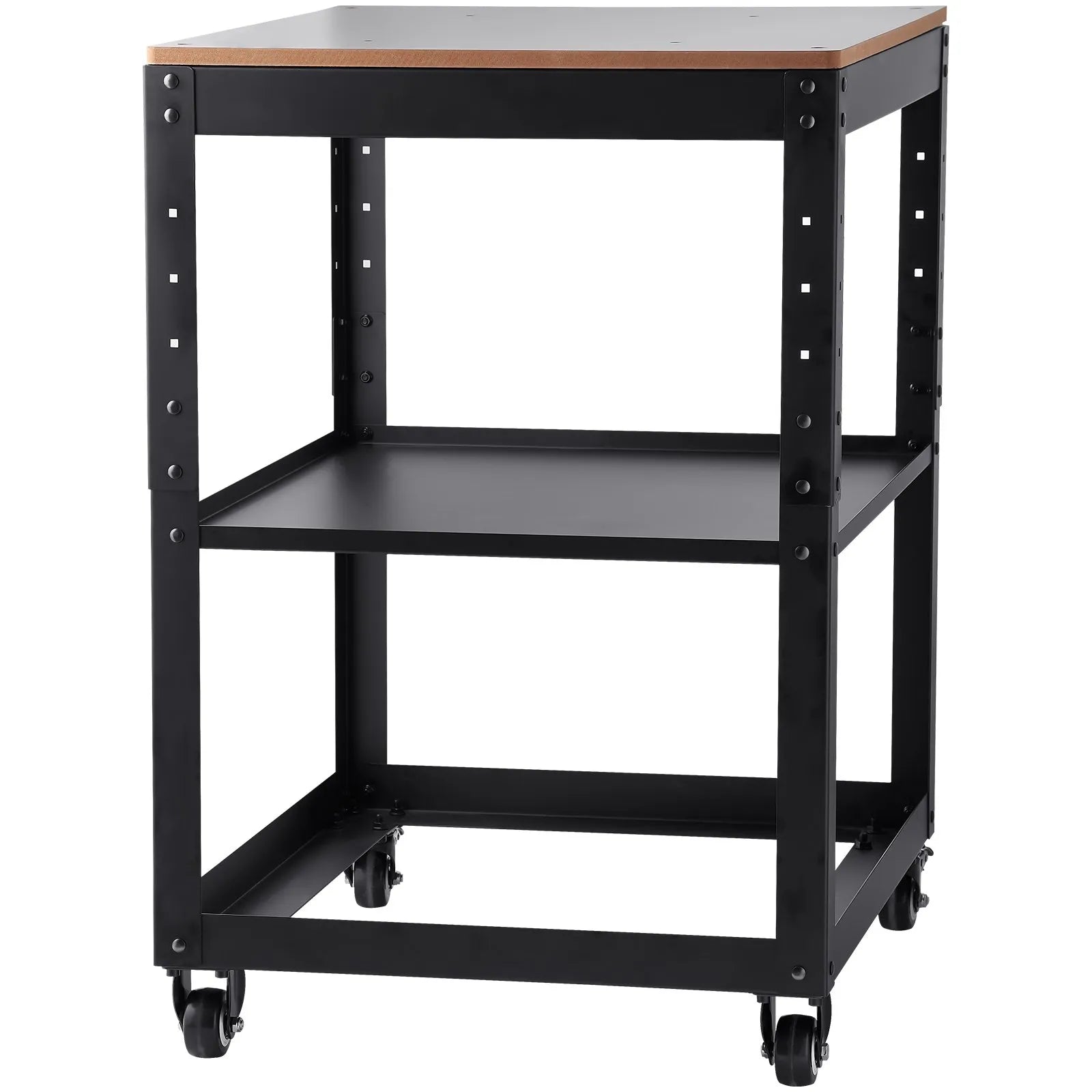 VEVOR Planer Stand, 100 lbs/ 45 kg heavy loads, Three-Gear Height Adjustable thickness planer table,with 4 Stable Casters & Storage Space, for most planers, saws, bench-top machines, power tools