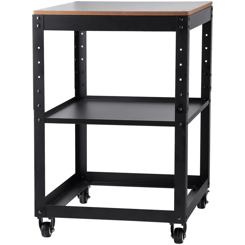 VEVOR Planer Stand, 100 lbs/ 45 kg heavy loads, Three-Gear Height Adjustable thickness planer table,with 4 Stable Casters & Storage Space, for most planers, saws, bench-top machines, power tools