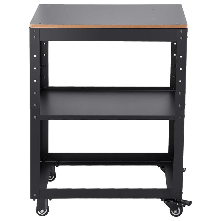 VEVOR Planer Stand, 100 lbs/ 45 kg heavy loads, Three-Gear Height Adjustable thickness planer table,with 4 Stable Casters & Storage Space, for most planers, saws, bench-top machines, power tools