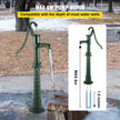 VEVOR Hand Water Pump w/ Stand, 15.7 x 9.4 x 51.6 inch Pitcher Pump& 26 inch Pump Stand w/ Pre-set 1/2