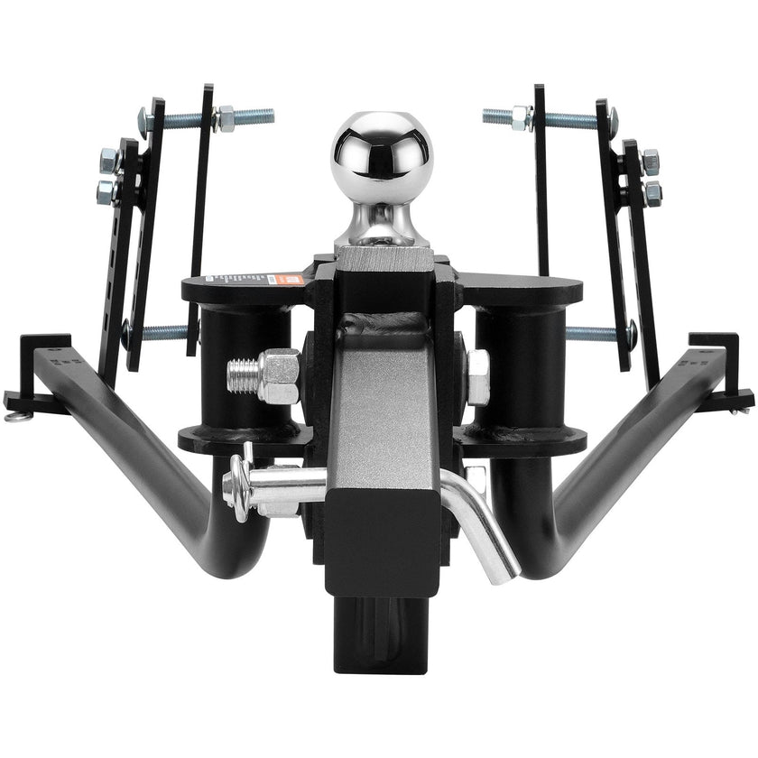VEVOR Weight Distribution Hitch, 1,000 lbs Weight Distributing Hitches Kit with Sway Control for Trailer, 2-In Solid Steel Shank, 2-5/16 in Alloy Steel Ball, Powder Coated Load Leveling Hitch, Black
