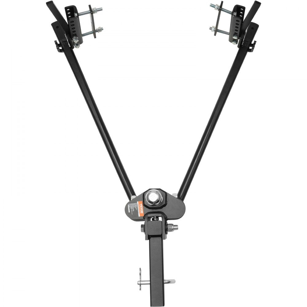VEVOR Weight Distribution Hitch, 1,500 lbs Weight Distributing Hitches Kit with Sway Control for Trailer, 2-In Solid Steel Shank, 2-5/16 in Alloy Steel Ball, Powder Coated Load Leveling Hitch, Black