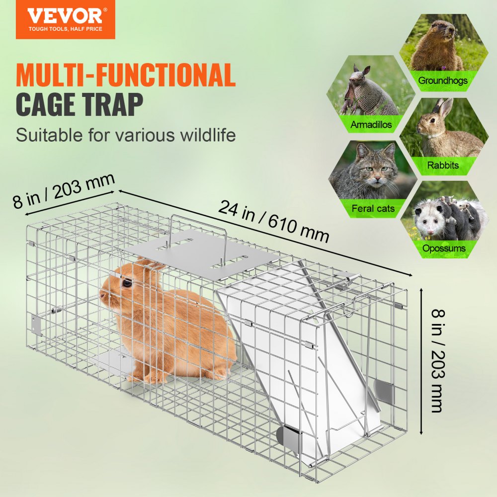 VEVOR Live Animal Cage Trap, 24