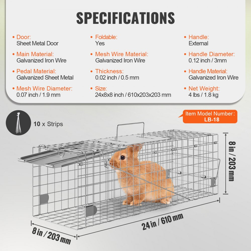 VEVOR Live Animal Cage Trap, 24