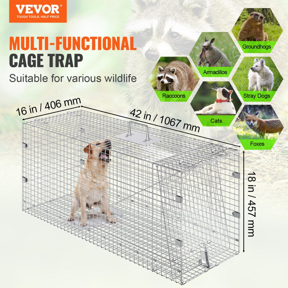 VEVOR Live Animal Cage Trap, 42