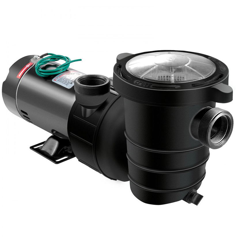 VEVOR 1.5 HP Pool Pump, 1100 W Above Ground Swimming Pool Pump, 4980 GPH Pool Pump Motor witn Strainer Basket, for Clean Swimming Pool Water Salter Water - 1.5