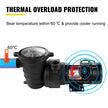 VEVOR 1.5 HP Pool Pump, 1100 W Above Ground Swimming Pool Pump, 4980 GPH Pool Pump Motor witn Strainer Basket, for Clean Swimming Pool Water Salter Water - 1.5