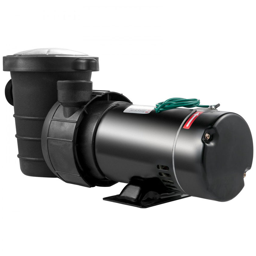 VEVOR 1.5 HP Pool Pump, 1100 W Above Ground Swimming Pool Pump, 4980 GPH Pool Pump Motor witn Strainer Basket, for Clean Swimming Pool Water Salter Water - 1.5
