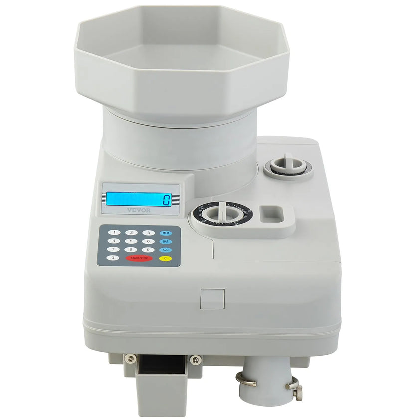 VEVOR Coin Counter Professional Coin Sorter LED Display Holds up to 11000 Coins