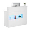 VEVOR Reception Desk Rectangular Front Counter Table 47.24 in White Office Table
