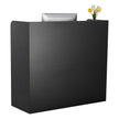 VEVOR Reception Desk Rectangular Front Counter Table 47.24 in Black Office Table