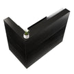 VEVOR Reception Desk L-Shaped Front Counter Table 55.12 in Black Office Table