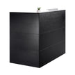 VEVOR Reception Desk L-Shaped Front Counter Table 55.12 in Black Office Table