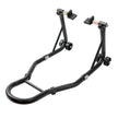 VEVOR Motorcycle Rear Wheel Stand, with U + L Fork Swingarm Spool, 850 lbs Capacity Heavy Duty Rear Wheel Stand Motorcycle Lift Jack Stand, for Suzuki Yamaha Honda Kawasaki, Black