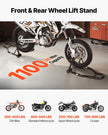VEVOR Motorcycle Front & Rear Stand Lift 1100 lbs Spoolift Paddock Swingarm Arm