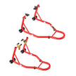 VEVOR Motorcycle Front & Rear Stand Lift 850lb Spoolift Paddock Swingarm Arm Red