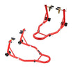 VEVOR Motorcycle Front & Rear Stand Lift 850lb Spoolift Paddock Swingarm Arm Red