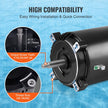 VEVOR 0.75 HP Pool Pump Motor, 56J Frame, 115V(8 Amps)/230V(4 Amps) 3450 RPM, 60Hz, 1.5 Service Factor, 80?F/250V Capacitor, CCW Rotation Round Flange Replacement Motor