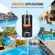 VEVOR 1.5 HP Pool Pump Motor, 56J Frame, 115V(13.6 Amps)/230V(6.8 Amps) 3450 RPM, 60Hz, 1.3 Service Factor, 90?F/250V Capacitor, CCW Rotation Round Flange Replacement Motor