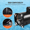 VEVOR 1.5 HP Pool Pump Motor, 56Y Frame, 115V((12.8 Amps))/230V(6.4 Amps) 3450 RPM, 60Hz, 1.1 Service Factor, 90?F/250V Capacitor, CCW Rotation Square Flange Replacement Motor
