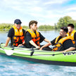 VEVOR Inflatable Boat, 4-Person Inflatable Fishing Boat, Strong PVC Portable Boat Raft Kayak, 45.6