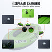 VEVOR Inflatable Boat, 5-Person Inflatable Fishing Boat, Strong PVC Portable Boat Raft Kayak, 45.6