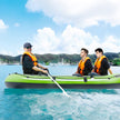 VEVOR Inflatable Boat, 5-Person Inflatable Fishing Boat, Strong PVC Portable Boat Raft Kayak, 45.6