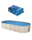 VEVOR Oval Pool Liner 18x33ft Unibead Style Pool Liner 52in Wall Height