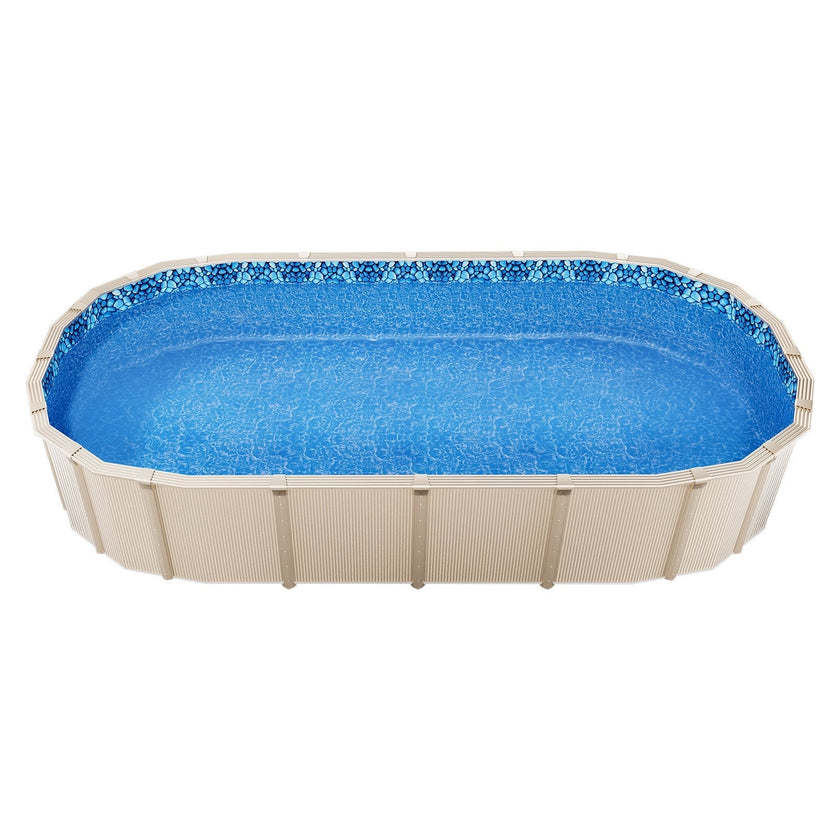 VEVOR Oval Pool Liner 18x33ft Unibead Style Pool Liner 52in Wall Height