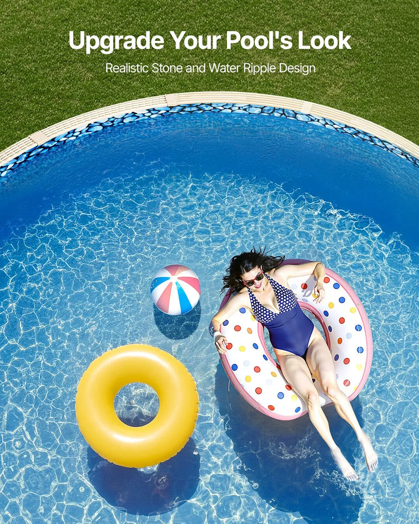 VEVOR Round Pool Liner 18ft Unibead Style Pool Liner 52in Wall Height