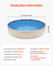 VEVOR Round Pool Liner 27ft Unibead Style Pool Liner 52in Wall Height