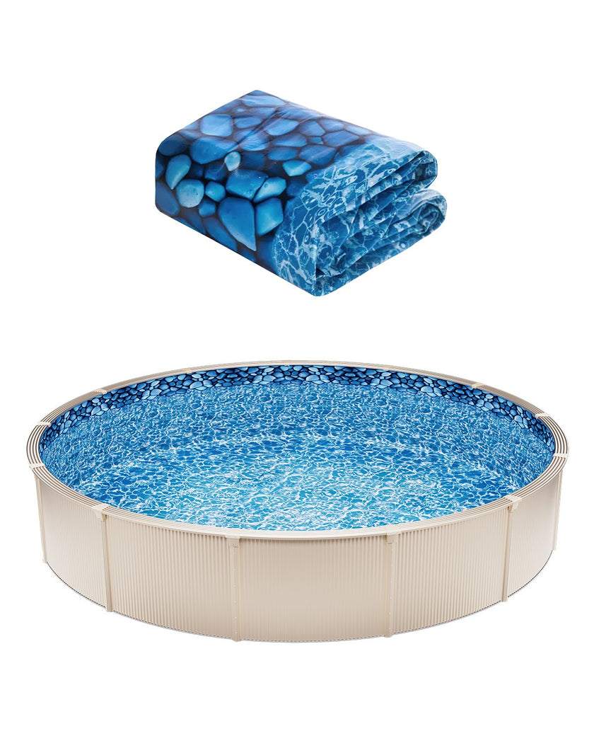 VEVOR Round Pool Liner 30ft Overlap Style Pool Liner 54in Wall Height