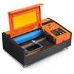 VEVOR 40W Desktop CO2 Laser Engraver, 12 x 8 in, 11.8 IPS Laser Cutter Machine with Water-Cooled Laser Tube, Compatible with CorelDRAW, Windows XP 7 8 10, EMF, JPG, PLT, WMF, for Wood Acrylic Fabric