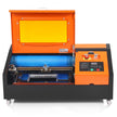 VEVOR 40W Desktop CO2 Laser Engraver, 12 x 8 in, 11.8 IPS Laser Cutter Machine with Water-Cooled Laser Tube, Compatible with CorelDRAW, Windows XP 7 8 10, EMF, JPG, PLT, WMF, for Wood Acrylic Fabric