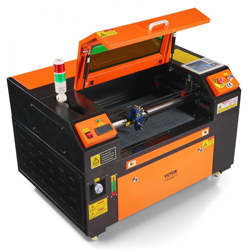 VEVOR 50W CO2 Laser Engraver, 12 x 20 in, 19.7 IPS Laser Cutter Machine with 2-Way Pass Air Assist, Compatible with LightBurn, CorelDRAW, AutoCAD, Windows, Mac OS, Linux, for Wood Acrylic Fabric More