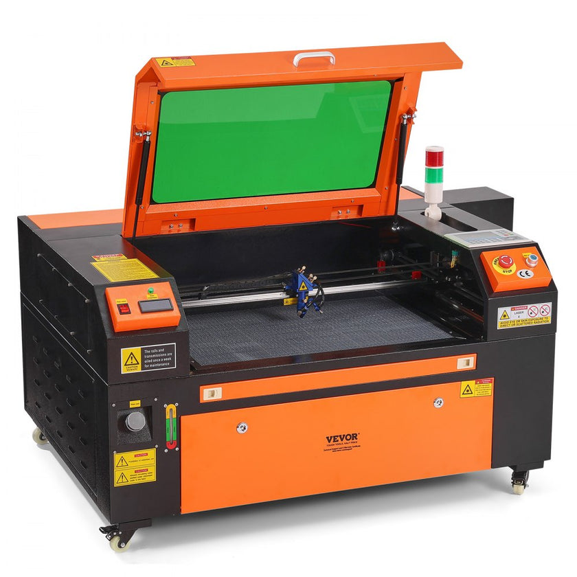 VEVOR 80W CO2 Laser Engraver, 20 x 28 in, 19.7 IPS Laser Cutter Machine with 2-Way Pass Air Assist, Compatible with LightBurn, CorelDRAW, AutoCAD, Windows, Mac OS, Linux, for Wood Acrylic Fabric More