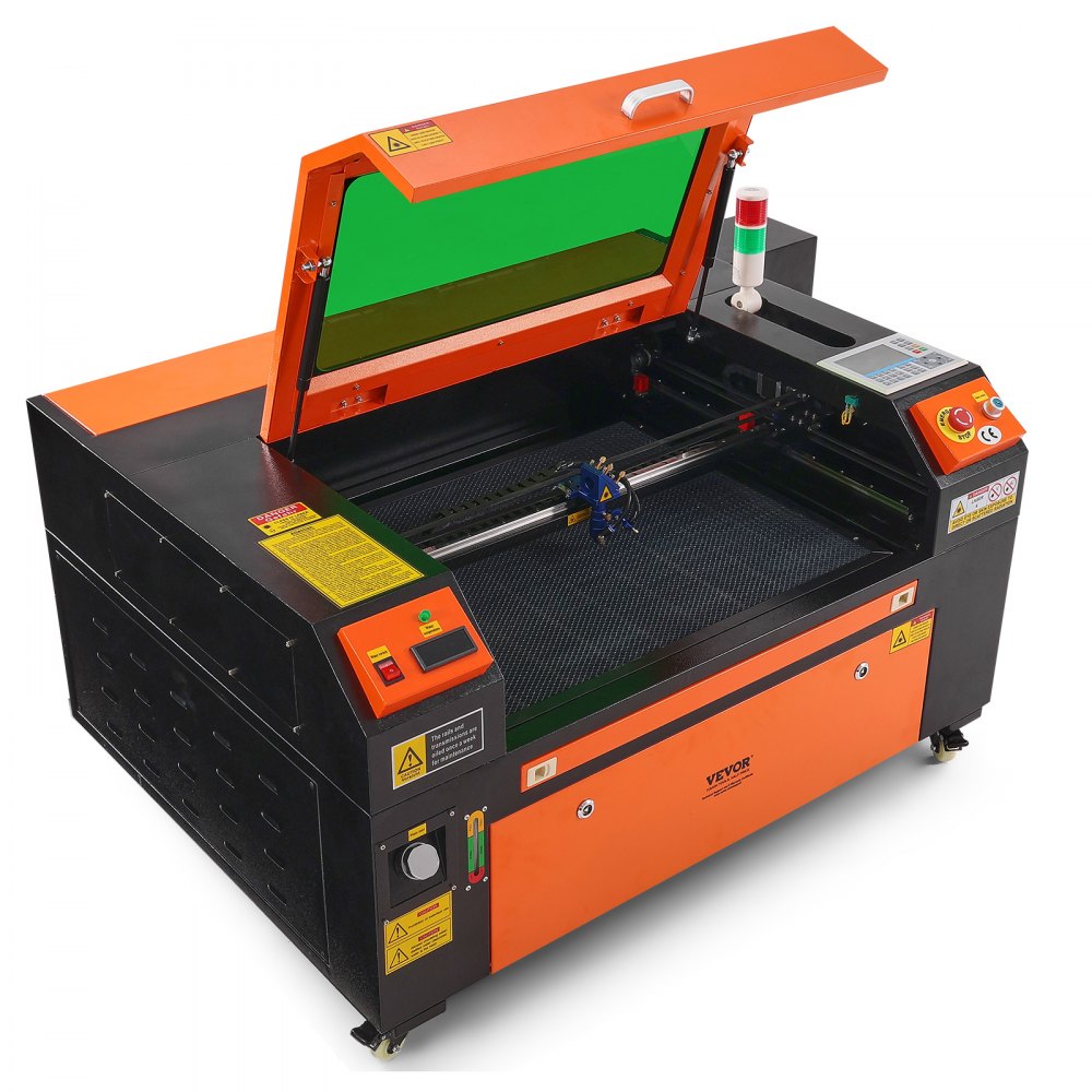 VEVOR 80W CO2 Laser Engraver, 20 x 28 in, 19.7 IPS Laser Cutter Machine with 2-Way Pass Air Assist, Compatible with LightBurn, CorelDRAW, AutoCAD, Windows, Mac OS, Linux, for Wood Acrylic Fabric More