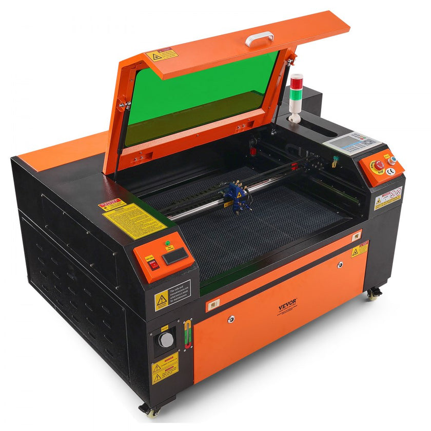 VEVOR 80W CO2 Laser Engraver, 20 x 28 in, 19.7 IPS Laser Cutter Machine with 2-Way Pass Air Assist, Compatible with LightBurn, CorelDRAW, AutoCAD, Windows, Mac OS, Linux, for Wood Acrylic Fabric More