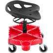 VEVOR Rolling Garage Stool, 300LBS Capacity, Adjustable Height from 18 in to 23 in, 360-degree Swivel Wheels (4