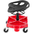 VEVOR Rolling Garage Stool, 300LBS Capacity, Adjustable Height from 18 in to 23 in, 360-degree Swivel Wheels (4