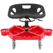 VEVOR Rolling Garage Stool, 300LBS Capacity, Adjustable Height from 18 in to 23 in, 360-degree Swivel Wheels (4