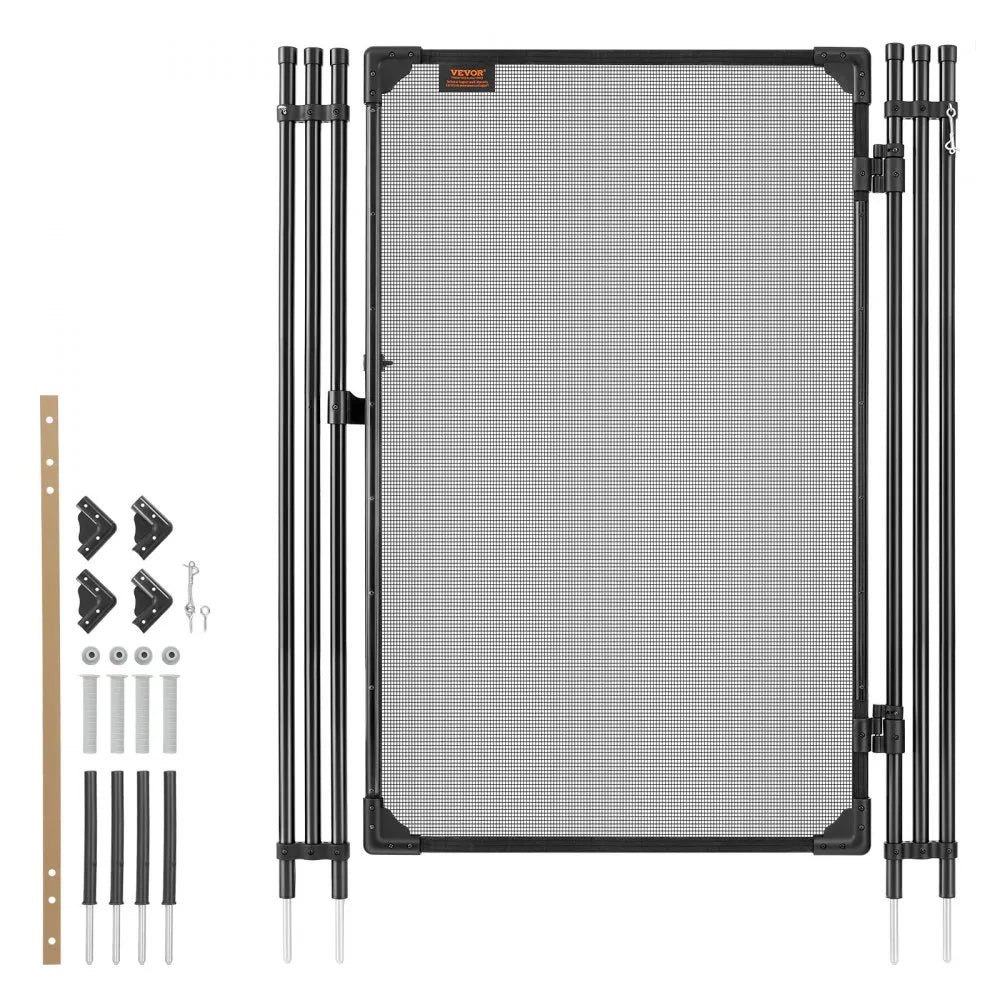 Pool Fence Gate 4 ft x 2.5 ft – Lockable Safety Gate for Inground Pools, Heavy-Duty Mesh & Aluminum Frame