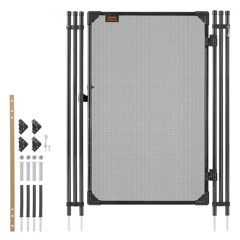Pool Fence Gate 4 ft x 2.5 ft – Lockable Safety Gate for Inground Pools, Heavy-Duty Mesh & Aluminum Frame